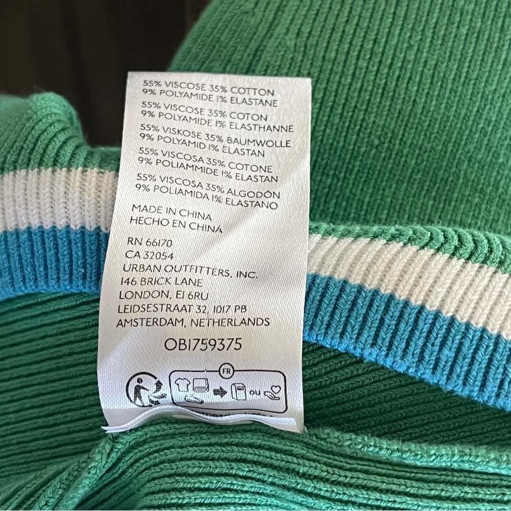 Free People Green Blair Sweater Knit Dress - Size Large - Picture 16 of 16